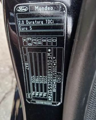 Ford Mondeo cena 28167 przebieg: 197000, rok produkcji 2012 z Poznań małe 191